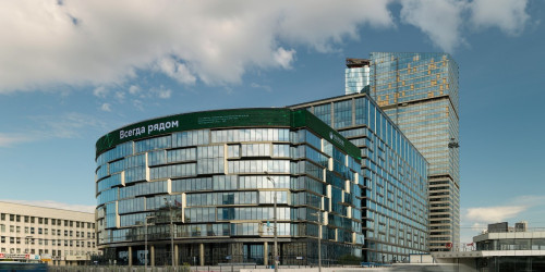 Медиафасад, центральное управление «Сбербанк» Москва