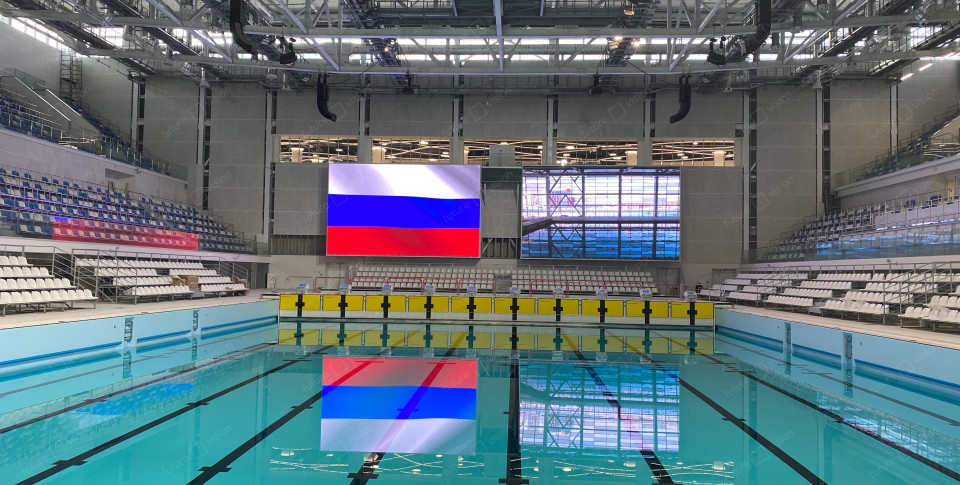 6 светодиодных экранов для Дворца водных видов спорта, город Екатеринбург