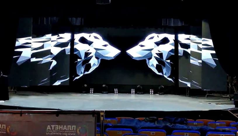 Светодиодный экран и кулисы, ДК Юность