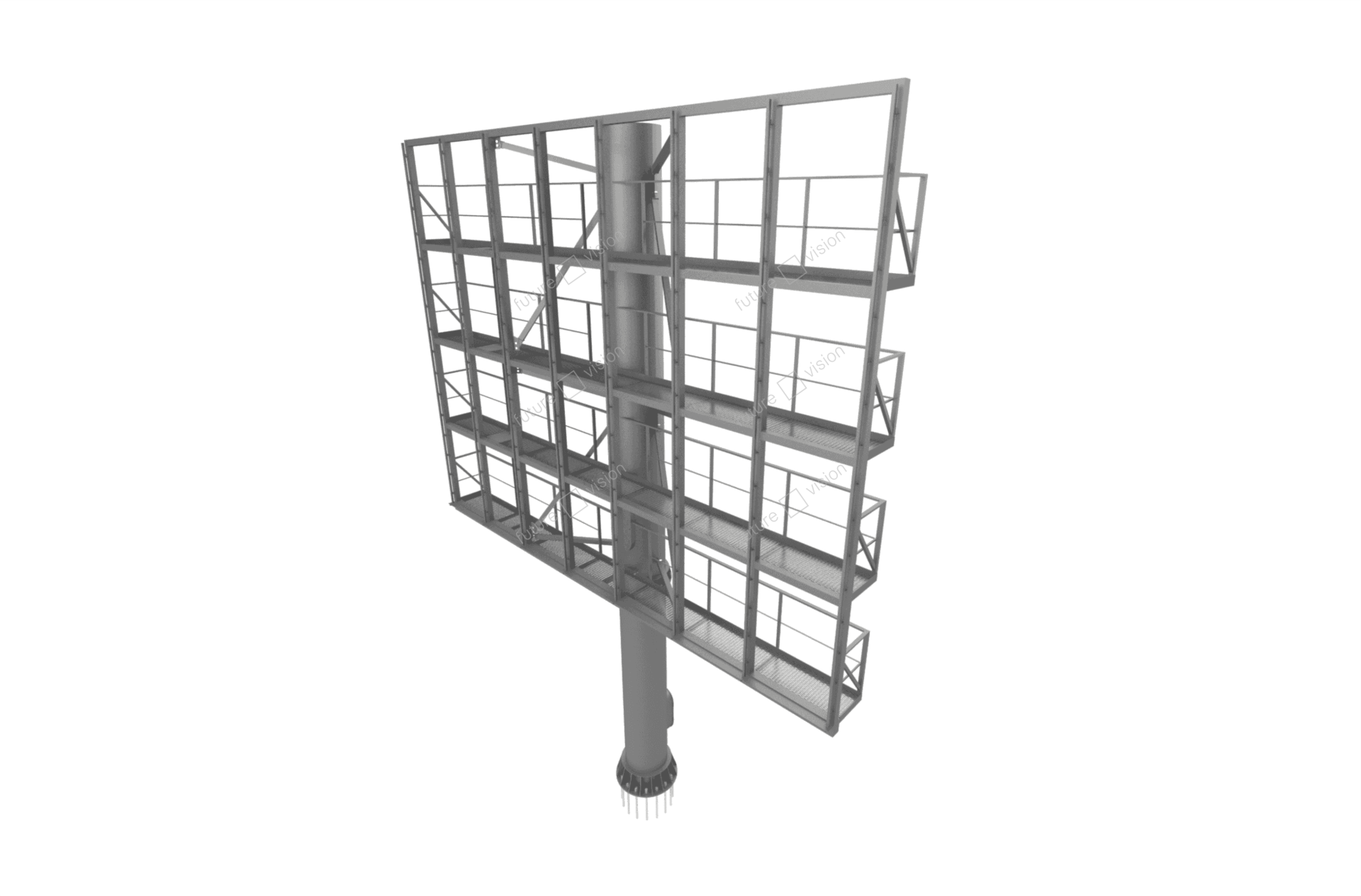 3D проект металлоконструкции Future Vision