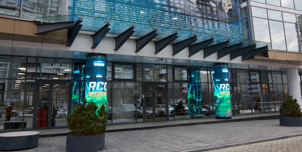 LED колонна Академия единоборств РМК