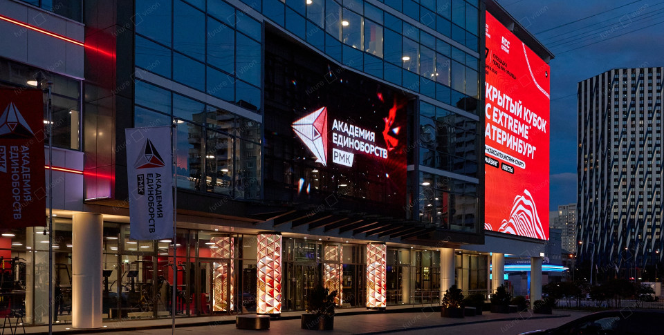 Светодиодная колонна Академия единоборств РМК