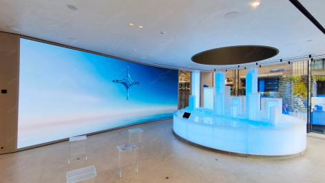 Светодиодная стена, офис продаж LEGENDA