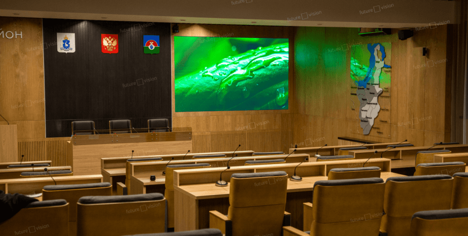 LED экран, Администрация МО Надымского района