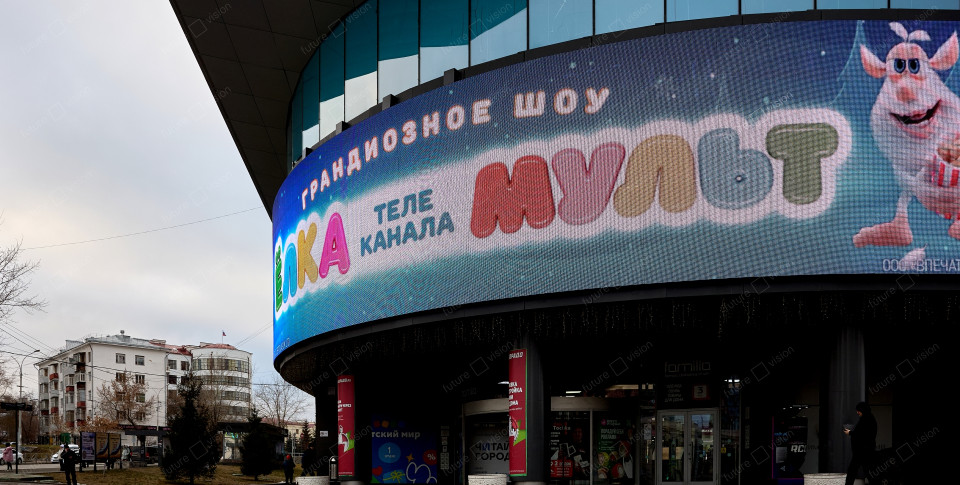 LED медиафасад для торгового центра